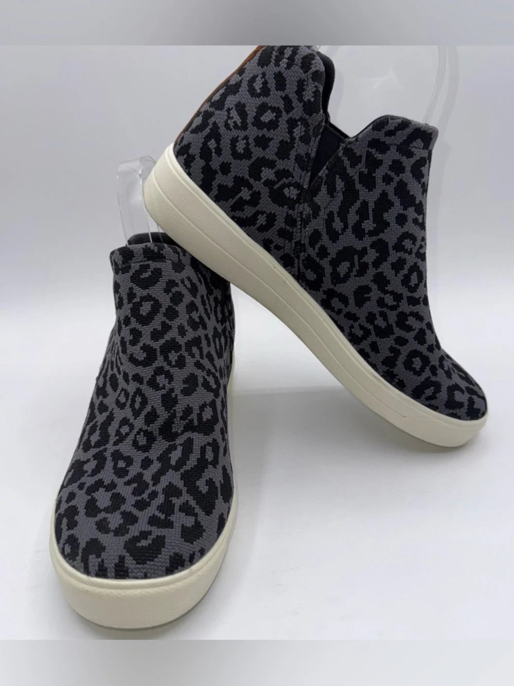 Ryka Womens Vera Animal Print Ankle Boots Size 8 Medium Slip On Surround Fit